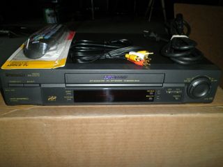 Panasonic Hi Fi 4 - Head Vhs Vcr Ag - 2570 With Remote And Cables