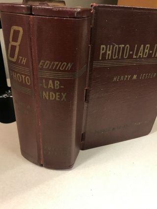 PHOTO - LAB - INDEX Henry M.  Lester Morgan Publishers Book 1946 HC G 2