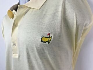 Vintage The Masters Polo Shirt Size 2xl Augusta National Golf Shop Yellow Tiger