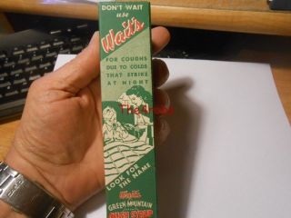 Vintage Bottle of Wait ' s Green Mountain Cough Syrup 2