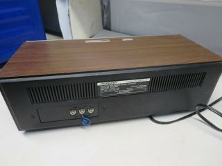 Gently Sound Design Vintage 70s Wood Grain Alarm Clock AM FM Radio 3970 5