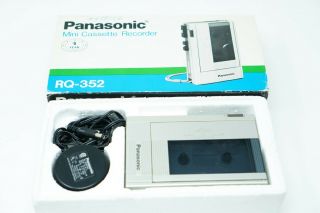 Vintage Panasonic Rq - 352 Mini Cassette Recorder Made In Japan