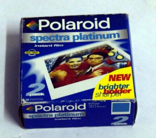 (2 Pack) Vintage Polaroid Spectra 2 Platinum Color Film  Exp 04/00