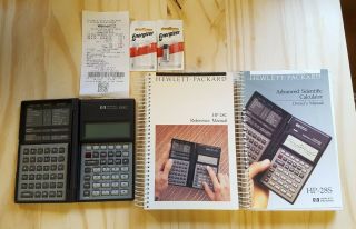 Hewlett - Packard Hp - 28c Scientific Calulator Algebra/trig/calculus,  Owner Manuals