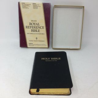 Nelson Royal Reference Bible American Standard Bible Black Leather
