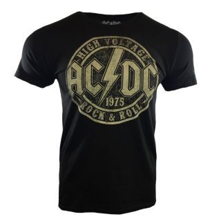 Ac Dc Mens Tee T Shirt Acdc Rock & Roll Music Band Tour Vintage S Hell Black