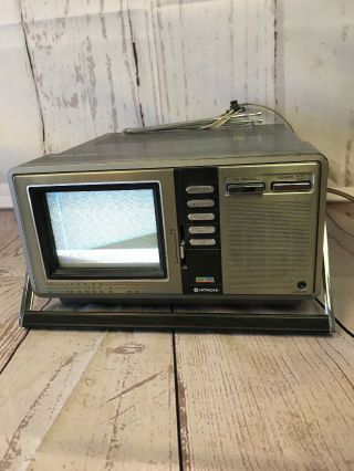 Hitachi Ck - 200 Ac/dc Tv Portable 1982