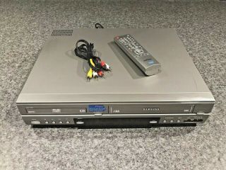 Samsung Dvd - V1000 4 - Head Stereo Hi - Fi Vhs Vcr Player/recorder Combo & Remote