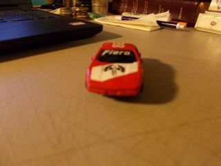 VINTAGE TYCO SLOT CAR HO SCALE RED PONTIAC FIERO 86 2