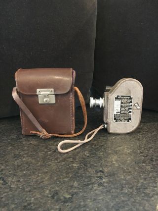 Vintage Revere Eight Model 88 8mm Wind Up Movie Camera With Case