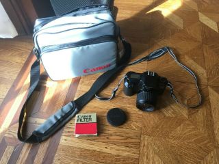 Canon Eos Rebel S Camera With Filter And Bag