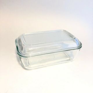 Vintage Arcoroc Butter Dish Refrigerator Storage Box Made In France