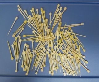 Vintage Hair Curler Picks Plastic For Rollers Curlers Over 100 White Cream