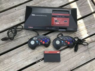 Vintage Sega Master System 3010 Two Controllers Rambo Game No Cord