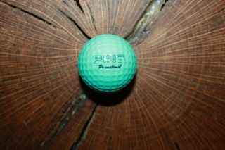 Vintage Aqua And White Ping Promotional Golf Ball