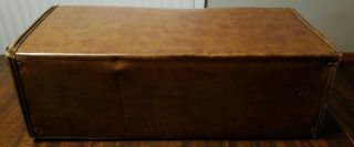 Vintage Brown 8 Track Tape Storage 1970s Carrying Case Holds 24 Tapes 3