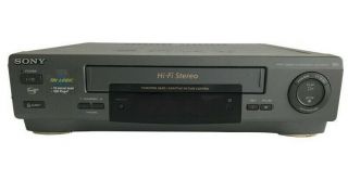 Sony Slv - 662hf 19 Micron Head Hi Fi Vhs Vcr Plus Video Player Recorder No Remote