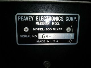 Vintage Peavey 900 Mixer 4
