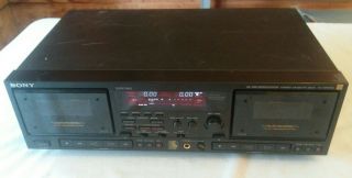 Sony Tc - Wr87es Dual Cassette Deck Hx Pro Tape Player Recorder