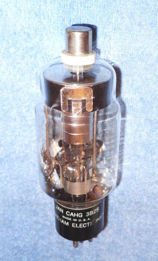 1 Chatham Jan 3b28 Vacuum Tube - 1955 Vintage Half Wave Rectifier - Sub For 866a