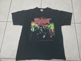 Vintage Slipknot 2005 Subliminal Verses Concert Tour T Shirt Adult Size L