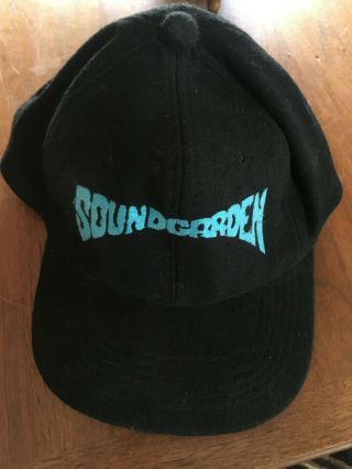 Vintage 1995 Soundgarden Tour Hat Cap Ballcap Brokum 1990s Grunge