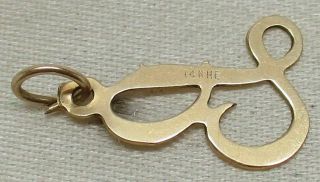 Vintage SOLID 14K YELLOW GOLD Initial 