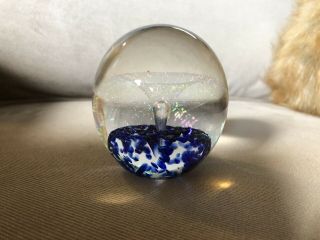 Vtg Eickholt Studio Art Glass Paperweight Signed And Dated 