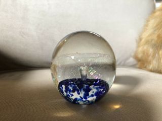 Vtg Eickholt Studio Art Glass Paperweight SIGNED AND DATED ' 83 3