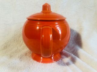 Vintage Fiestaware Medium Teapot Radioactive Red 4