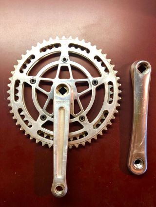 Vintage Stronglight Modele Depose Drive Side Crank Arm With 52/ 45 Chainrings
