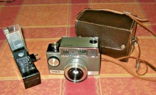 Argus Autronic 35 Camera & Flash Unit With Leather Case