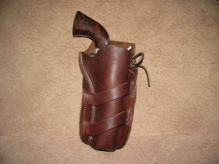 Vintage Hunter Belt Holster Colt Saa Rh 4 3/4 " Gc 081019