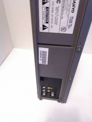 Sanyo VWM - 380 4 - Head VCR VHS Player Recorder Tape 6