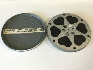 16mm Film Movie & Reel Abbott & Costello In Kitchen Mechanics By Castle Films