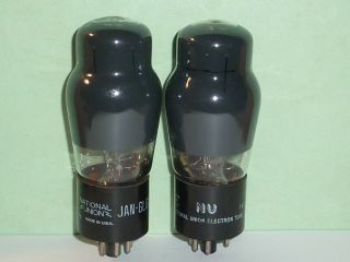National Union 6l6ga Tubes - Matched Pair,  Nos Testing