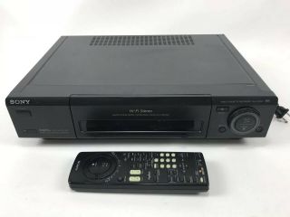 Sony Slv - 790hf 4 - Head Hi - Fi Stereo Vhs Vcr Player/recorder With Remote