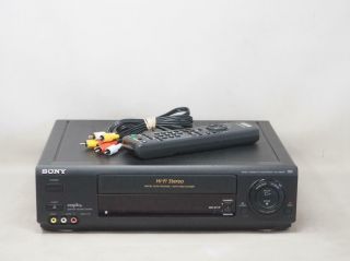Sony Slv - 685hf Vcr Vhs Player/recorder Remote Great