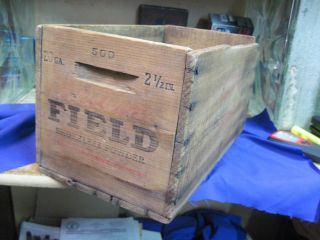 EMPTY WESTERN FIELD SHOTGUN SHELL wood wooden crate box shot 20 GAUGE 2