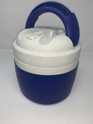 Igloo Elite Vtg 1/2 - Gallon Plastic Water Jug Cooler Blue White