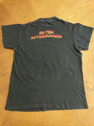 Vintage ZZ TOP Afterburner Concert T Shirt Size Medium 38 - 40 made in USA 86 80s 5