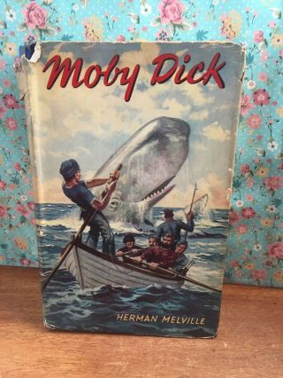 Vintage Classic Book,  Dj,  Moby Dick By Herman Melville,  Regent Classics C1940 
