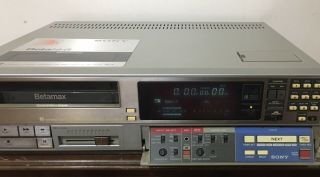 Sony SL - 2710 Betamax Stereo Video Cassette Recorder Beta hi - fi as/is 7