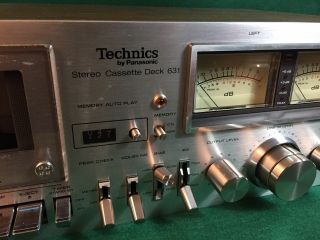 Technics RS - 631 Cassette Deck Cassette Tape Player By Panasonic 3