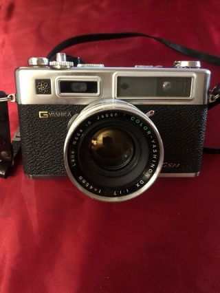 Vintage Yashica Electro 35 Gsn 35mm Rangefinder Film Camera With Lens