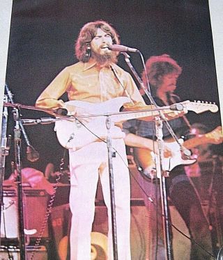Eric Clapton & Geo.  Harrison Orig.  Vintage Poster " 1973 " Exc.  Cond.  22x33 "