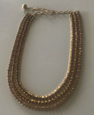 Vintage Hobe Necklace,  layered purple & pink 2