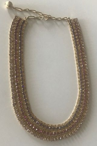 Vintage Hobe Necklace,  layered purple & pink 4