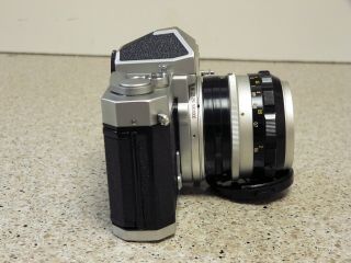 Nikon Nikomat 35mm Camera with Nikkor - S Auto 1:1.  4 50mm Nippon Kogaku Lens & Ca 3