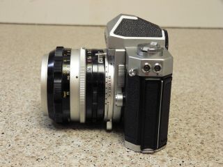 Nikon Nikomat 35mm Camera with Nikkor - S Auto 1:1.  4 50mm Nippon Kogaku Lens & Ca 5